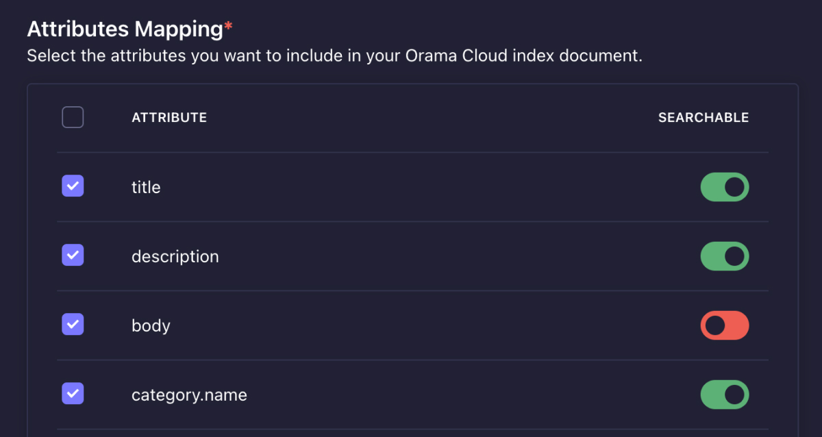 Strapi plugin - Attributes mapping